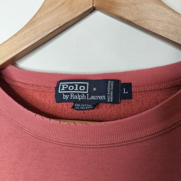 Vintage Polo Ralph Lauren Sweatshirt Pony Crewneck Flaws - Picture 6 of 16